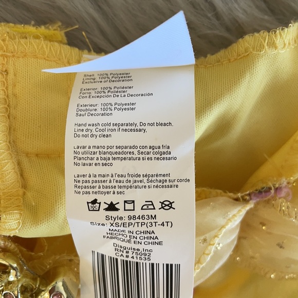 Belle Costume Child’s XS 3-4T, fair condition - Picture 6 of 17